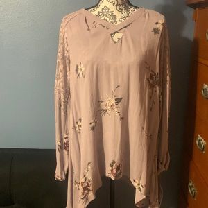 NWT lavender statement blouse